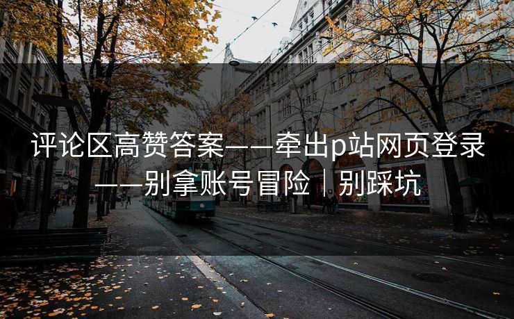评论区高赞答案——牵出p站网页登录——别拿账号冒险｜别踩坑