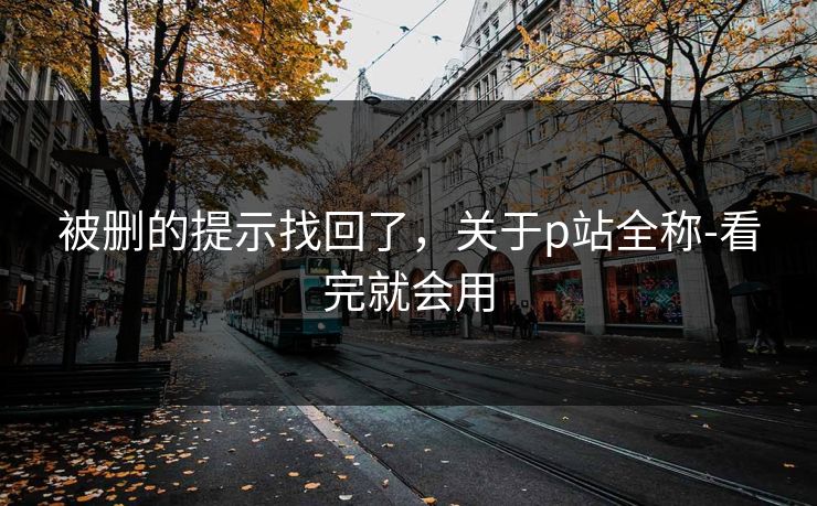 被删的提示找回了，关于p站全称-看完就会用