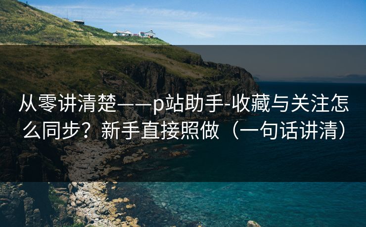 从零讲清楚——p站助手-收藏与关注怎么同步？新手直接照做（一句话讲清）