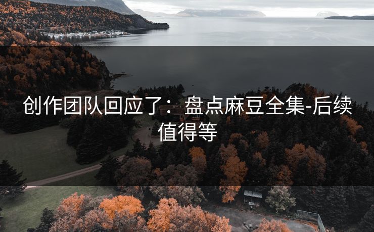 创作团队回应了：盘点麻豆全集-后续值得等