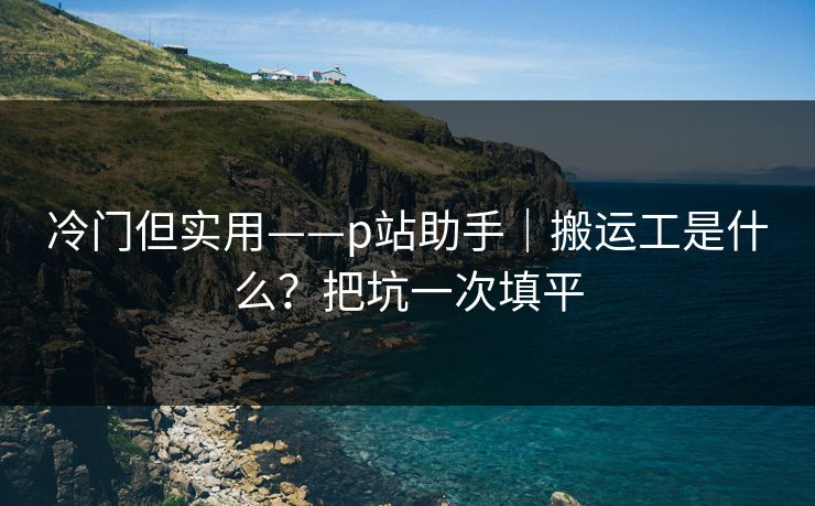 冷门但实用——p站助手｜搬运工是什么？把坑一次填平